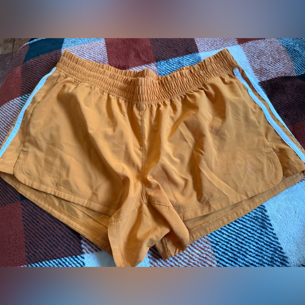 Adidas Women's Athletic Shorts in Vibrant Orange